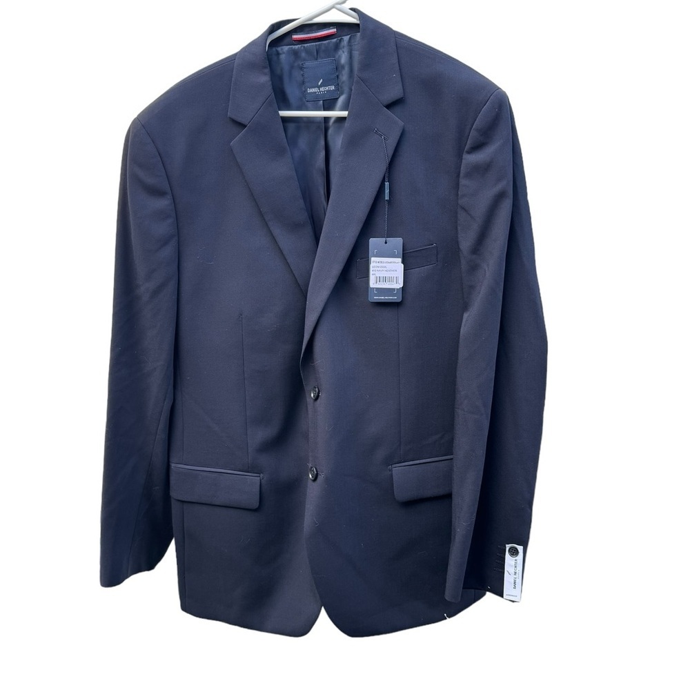 Daniel Hechter blazer wool Modern fit size 44L Navy Heather